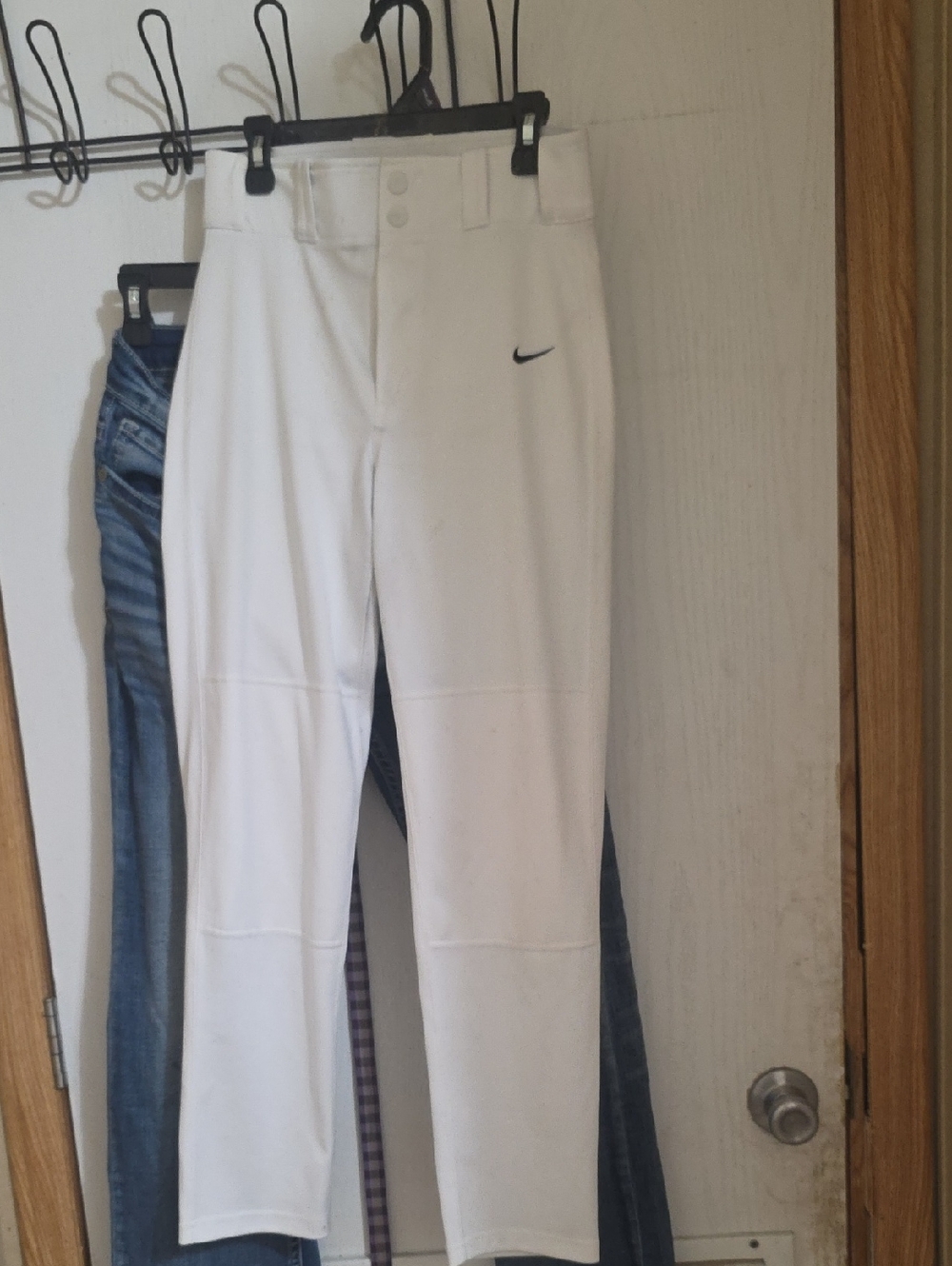 Boys/Small Men's Nike White Baseball Pants